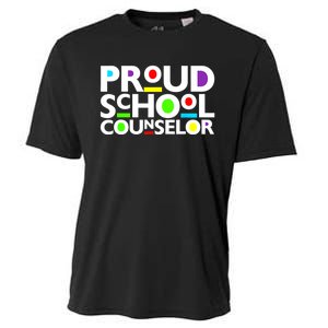 Proud School Counselor Africa Pride Black History Month Cooling Performance Crew T-Shirt