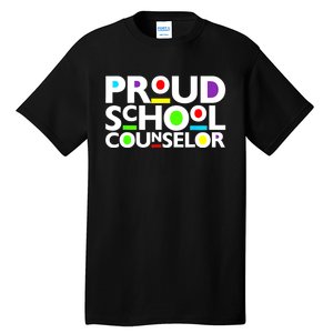 Proud School Counselor Africa Pride Black History Month Tall T-Shirt