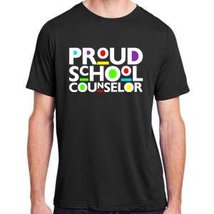 Proud School Counselor Africa Pride Black History Month Adult ChromaSoft Performance T-Shirt