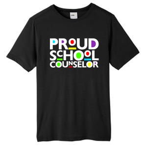 Proud School Counselor Africa Pride Black History Month Tall Fusion ChromaSoft Performance T-Shirt