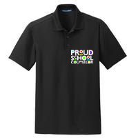 Proud School Counselor Africa Pride Black History Month Dry Zone Grid Polo