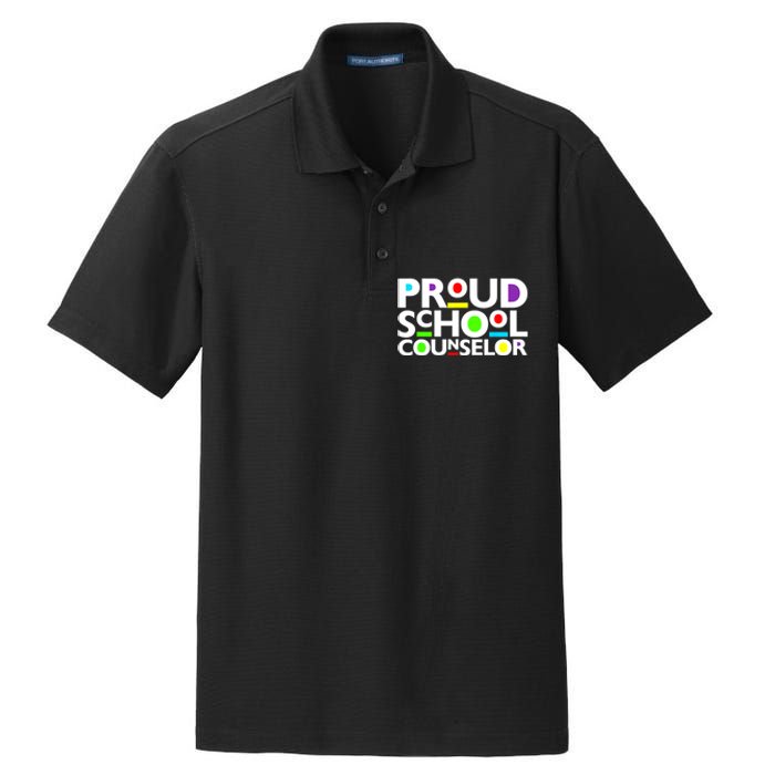 Proud School Counselor Africa Pride Black History Month Dry Zone Grid Polo