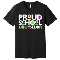 Proud School Counselor Africa Pride Black History Month Premium T-Shirt