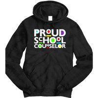 Proud School Counselor Africa Pride Black History Month Tie Dye Hoodie