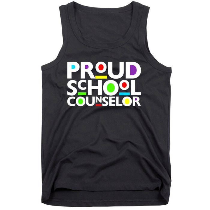 Proud School Counselor Africa Pride Black History Month Tank Top