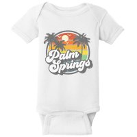 Palm Springs California Beach Retro Vintage Vacation Gift Baby Bodysuit