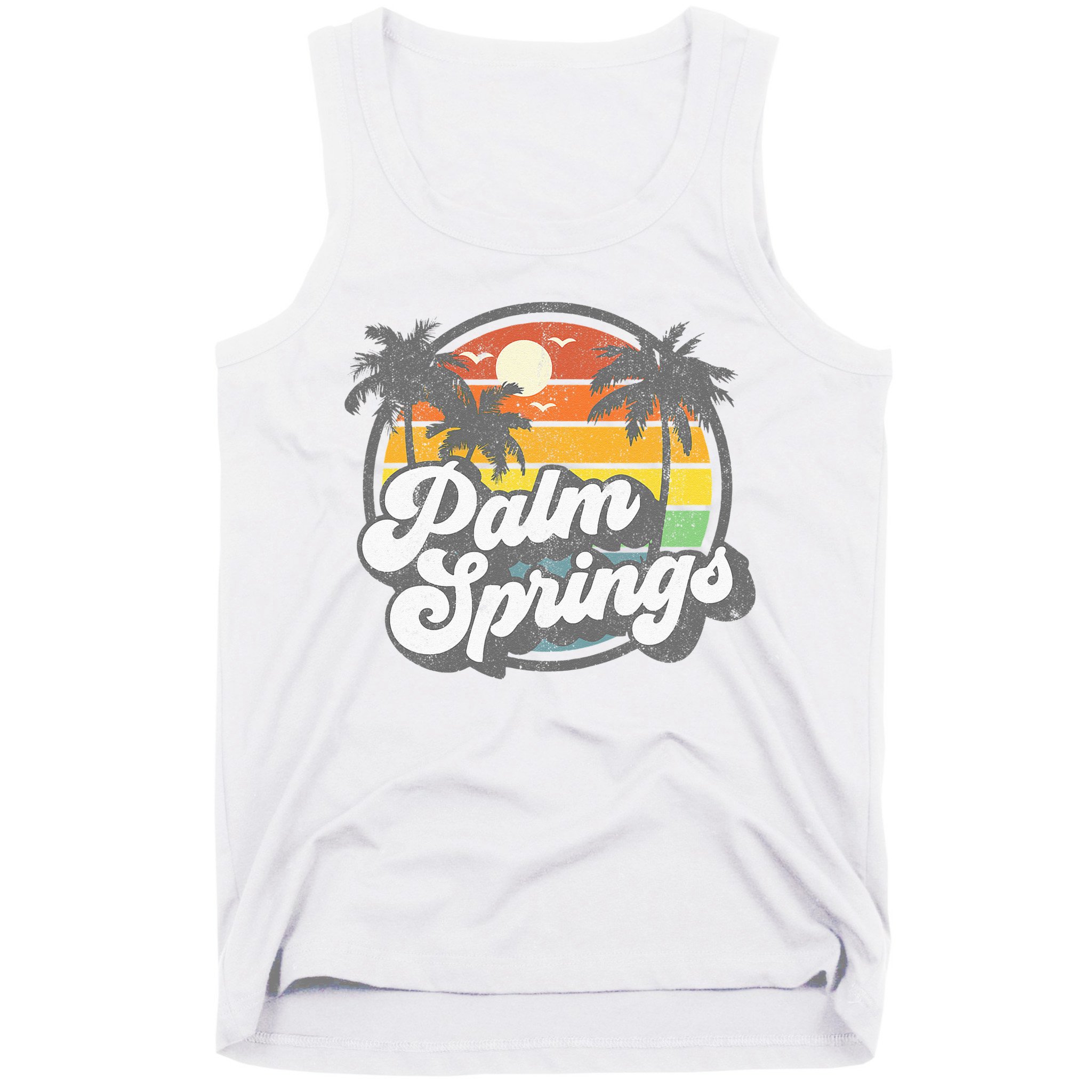 Palm Springs California Beach Retro Vintage Vacation Gift Tank Top