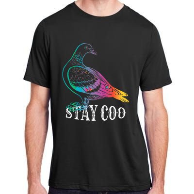 Pigeon Stay Coo Funny Love Pigeons Birds Lover Adult ChromaSoft Performance T-Shirt