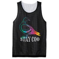 Pigeon Stay Coo Funny Love Pigeons Birds Lover Mesh Reversible Basketball Jersey Tank