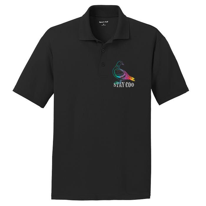 Pigeon Stay Coo Funny Love Pigeons Birds Lover PosiCharge RacerMesh Polo