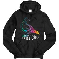 Pigeon Stay Coo Funny Love Pigeons Birds Lover Tie Dye Hoodie