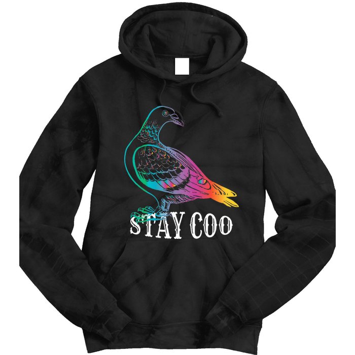 Pigeon Stay Coo Funny Love Pigeons Birds Lover Tie Dye Hoodie