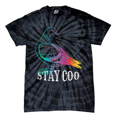 Pigeon Stay Coo Funny Love Pigeons Birds Lover Tie-Dye T-Shirt