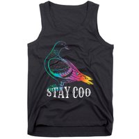 Pigeon Stay Coo Funny Love Pigeons Birds Lover Tank Top