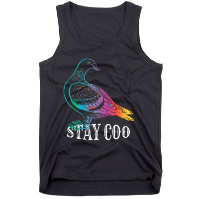 Pigeon Stay Coo Funny Love Pigeons Birds Lover Tank Top