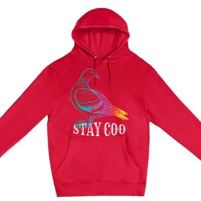 Pigeon Stay Coo Funny Love Pigeons Birds Lover Premium Pullover Hoodie