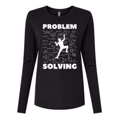 Problem Solving Climber Gift Rock Climbing Bouldering Pun Womens Cotton Relaxed Long Sleeve T-Shirt