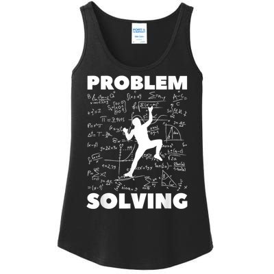 Problem Solving Climber Gift Rock Climbing Bouldering Pun Ladies Essential Tank