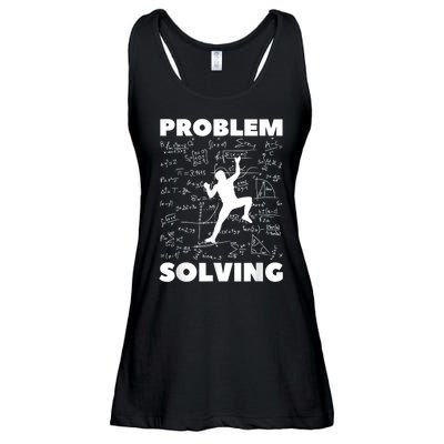 Problem Solving Climber Gift Rock Climbing Bouldering Pun Ladies Essential Flowy Tank