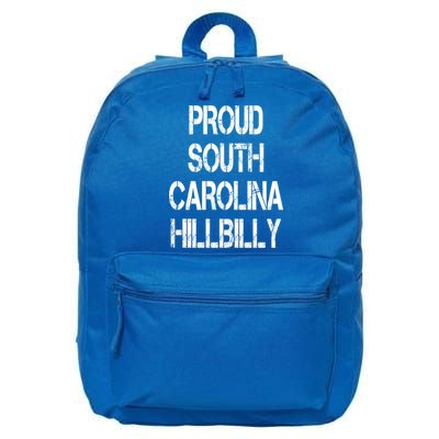Proud South Carolina Hillbilly Gift 16 in Basic Backpack