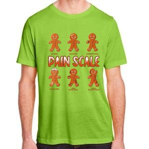 Pain Scale Christmas Nurse Gingerbread Man Pain Assessment Adult ChromaSoft Performance T-Shirt