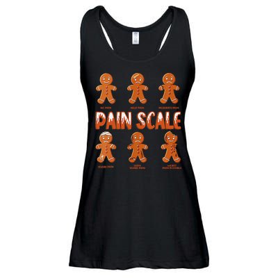 Pain Scale Christmas Nurse Gingerbread Man Pain Assessment Ladies Essential Flowy Tank