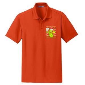 Pickleball Santa Claus Ugly Christmas Pattern Cool Gift Dry Zone Grid Polo