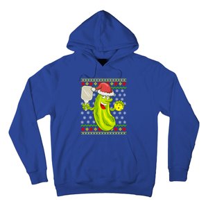 Pickleball Santa Claus Ugly Christmas Pattern Cool Gift Hoodie