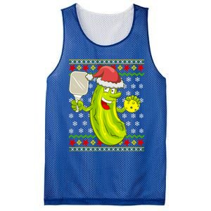 Pickleball Santa Claus Ugly Christmas Pattern Cool Gift Mesh Reversible Basketball Jersey Tank