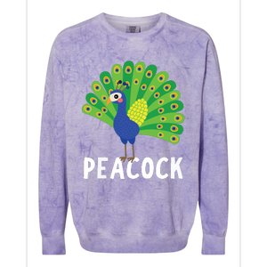 Peacock Shirts Cute Peacock Gift Colorblast Crewneck Sweatshirt