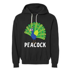 Peacock Shirts Cute Peacock Gift Garment-Dyed Fleece Hoodie