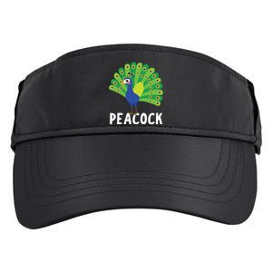 Peacock Shirts Cute Peacock Gift Adult Drive Performance Visor