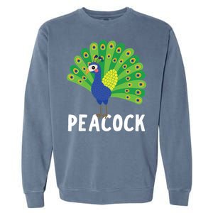 Peacock Shirts Cute Peacock Gift Garment-Dyed Sweatshirt