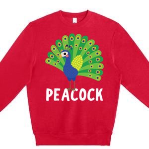 Peacock Shirts Cute Peacock Gift Premium Crewneck Sweatshirt