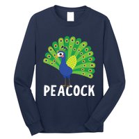 Peacock Shirts Cute Peacock Gift Long Sleeve Shirt