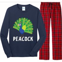 Peacock Shirts Cute Peacock Gift Long Sleeve Pajama Set