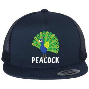 Peacock Shirts Cute Peacock Gift Flat Bill Trucker Hat