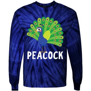 Peacock Shirts Cute Peacock Gift Tie-Dye Long Sleeve Shirt