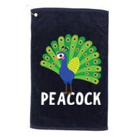 Peacock Shirts Cute Peacock Gift Platinum Collection Golf Towel