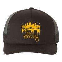 Pittsburgh Steel City Skyline Yupoong Adult 5-Panel Trucker Hat