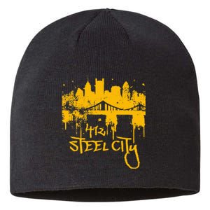 Pittsburgh Steel City Skyline Sustainable Beanie