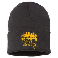 Pittsburgh Steel City Skyline Sustainable Knit Beanie