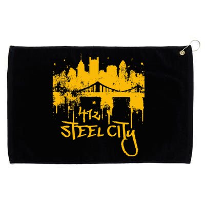 Pittsburgh Steel City Skyline Grommeted Golf Towel