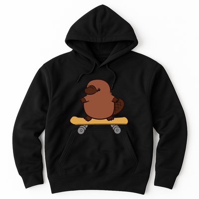 Platypus Skateboard Cute Skateboarding Platypus Hoodie