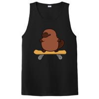 Platypus Skateboard Cute Skateboarding Platypus PosiCharge Competitor Tank