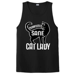 Purrfectly Sane Cat Lady I Love My Cats Great Gift PosiCharge Competitor Tank