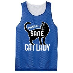 Purrfectly Sane Cat Lady I Love My Cats Great Gift Mesh Reversible Basketball Jersey Tank