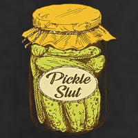 Pickle Slut Canned Pickles Pickle Lovers Pickle Art 7 Panel Mesh Trucker Snapback Hat