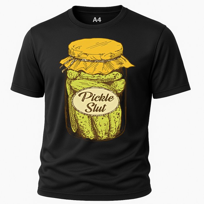 Pickle Slut Canned Pickles Pickle Lovers Pickle Art Cooling Performance Crew T-Shirt