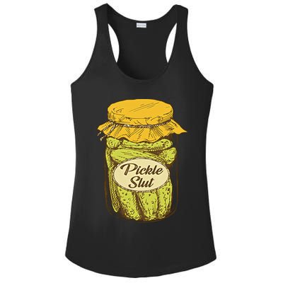 Pickle Slut Canned Pickles Pickle Lovers Pickle Art Ladies PosiCharge Competitor Racerback Tank